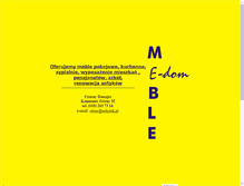 Tablet Screenshot of meble.podhale.pl